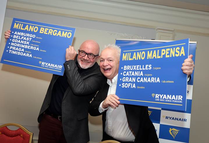 Ryanair conf stampa milano